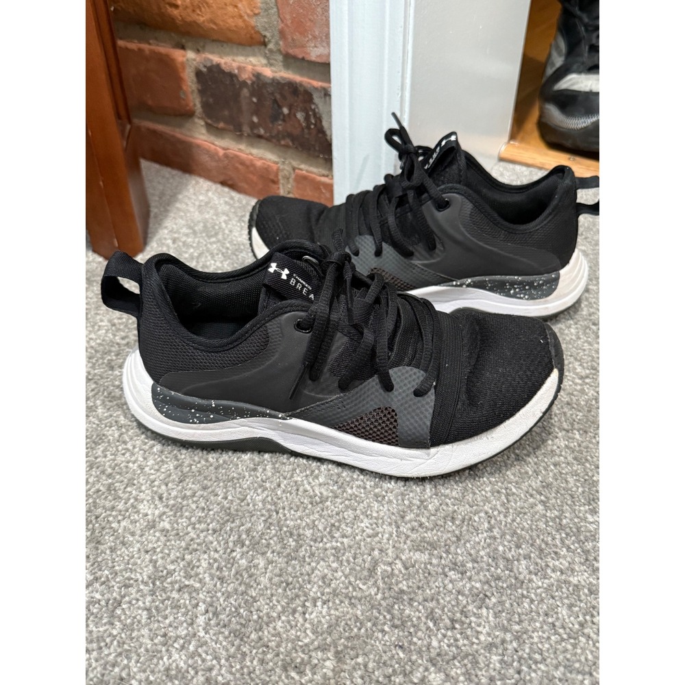 Under Armour Charged Breathe Lace‎ TR "Black/Jet Grey" Women's Training Shoe 6.5